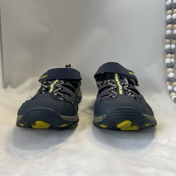 Merrell's ML-B H20 Hiker Sandals Size 7W Textile/Leather Upper Blue/Green - Picture 9 of 11